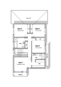 The urban 5 upper clad first floor plan