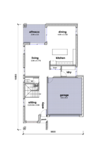 The urban 5 upper clad ground floor plan